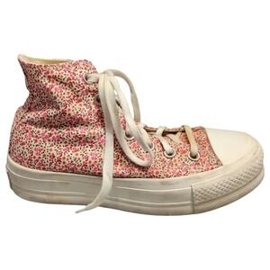 Converse Chuck Taylor Lift Platform Sneakers Womens Size 6 Multi Floral High Top